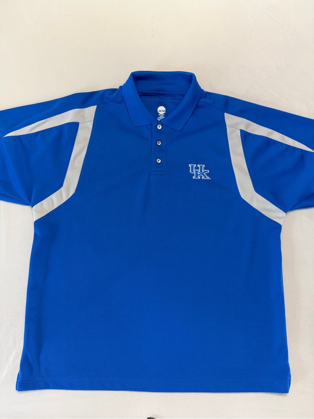 NCAA Royal Blue & White Polo Shirt with UK Logo